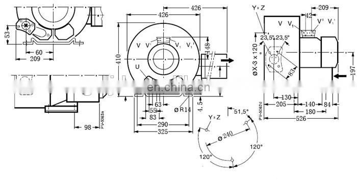 3KW XGB low price best quality drying ring blower