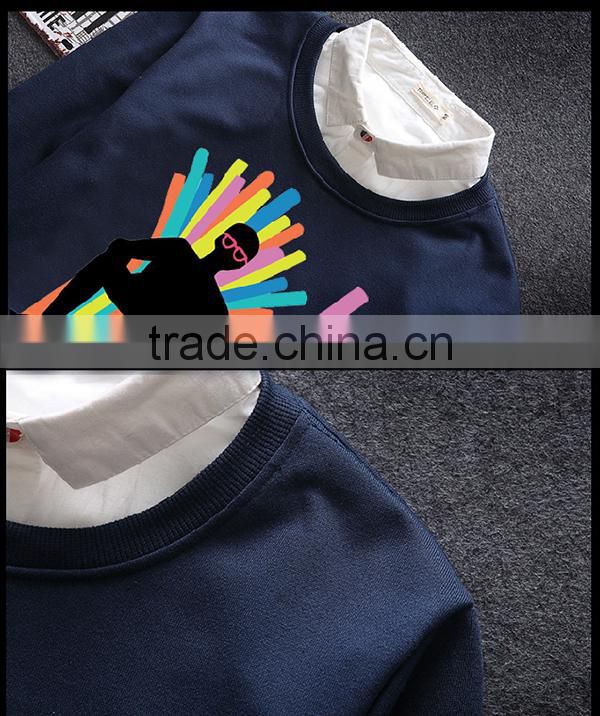 Long sleeve oversized crew neck graphic sweatshirts mens