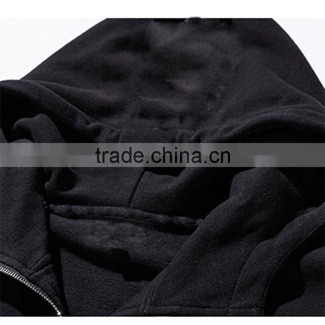 China manufacturer custom print layered half zip hoodie