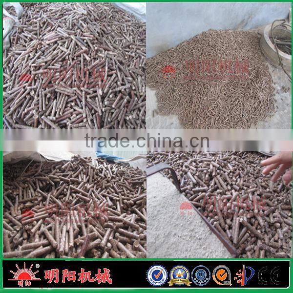 Ce approved vertical ring die 55kw electrical pellet machine mill with double layer