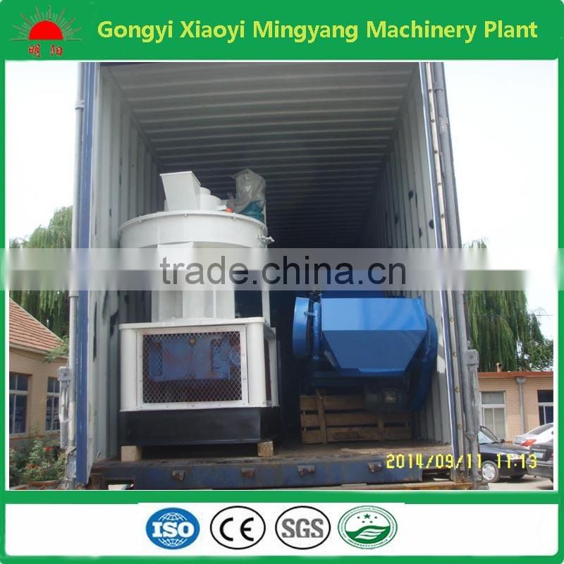 Ce approved vertical ring die 55kw electrical pellet machine mill with double layer