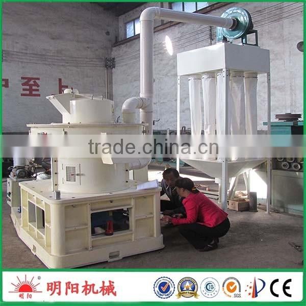 Ce approved vertical ring die 55kw electrical pellet machine mill with double layer