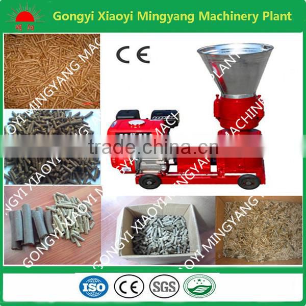 Best sell 300kg per hour diesel flat die pellet mill with factory price