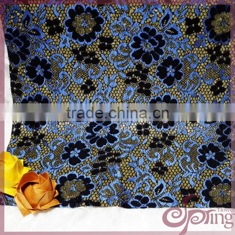 Fashion dress fabric nylon lace fabric bonded lace fabric