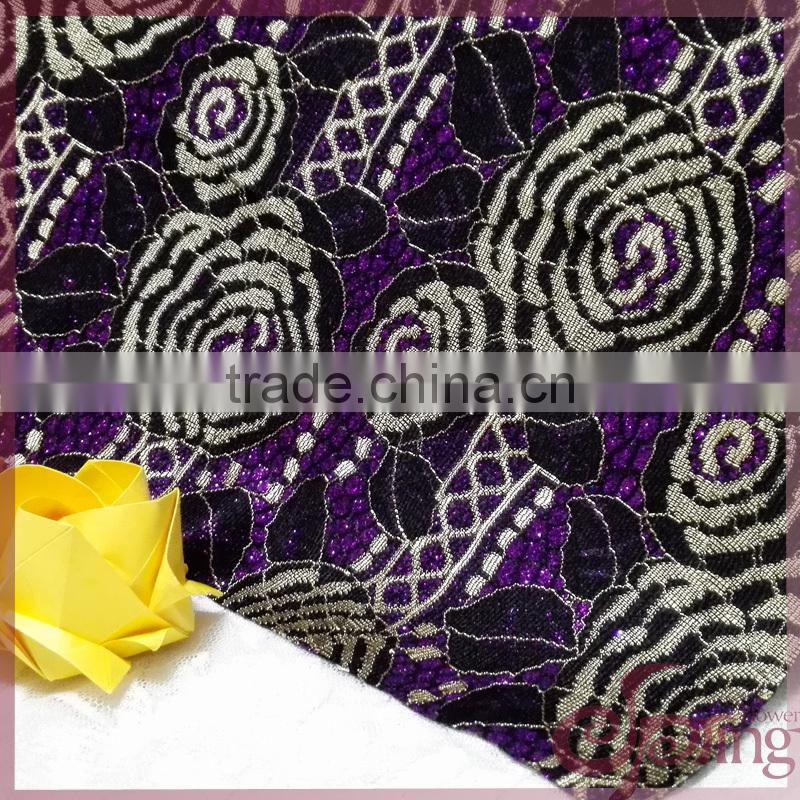 New arrival style high quality lace romantic designs lace bonded lace fabrics