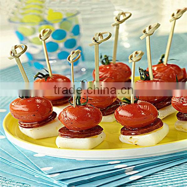 Disposable decorative cocktail party color bamboo skewer