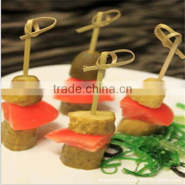China bamboo disposable party knotted bamboo skewer