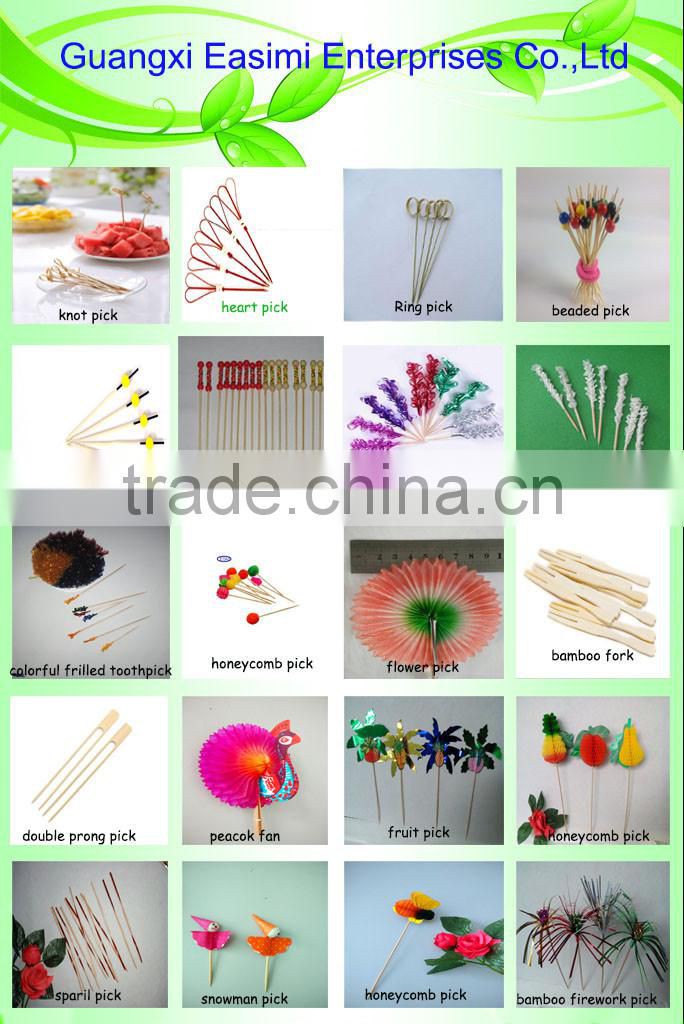 Wholesale Fancy mini Bamboo Disposable Forks