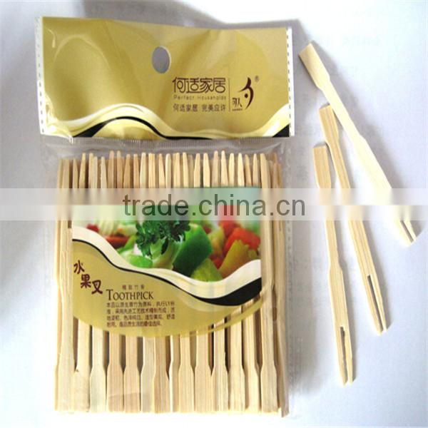 Wholesale Fancy mini Bamboo Disposable Forks