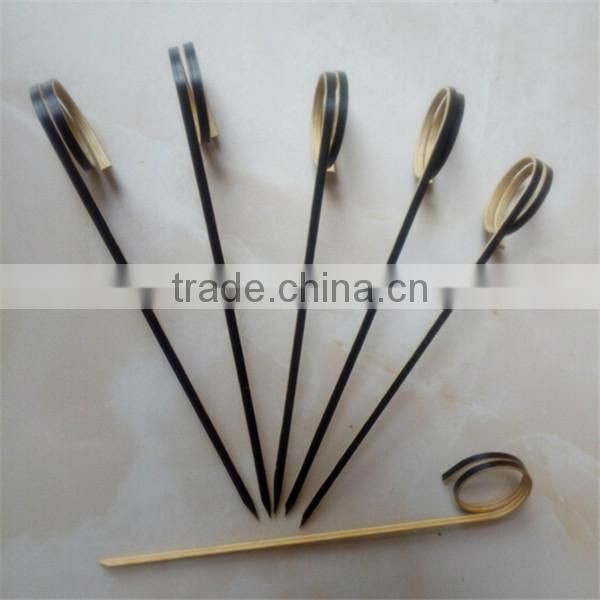 Disposable decorative cocktail party color bamboo skewer