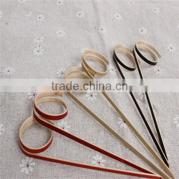 Disposable decorative cocktail party color bamboo skewer