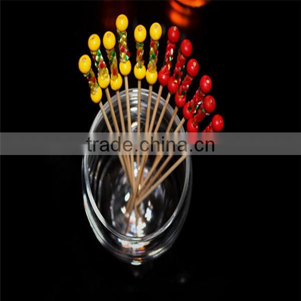 China bamboo disposable party cake decorate bamboo stick