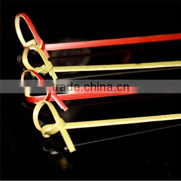 Disposable decorative cocktail party color bamboo skewer
