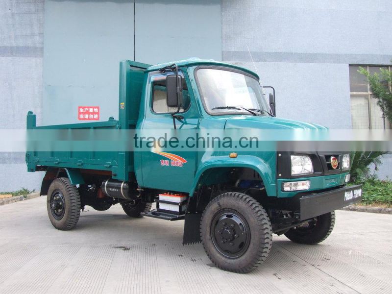 Multifunction wheel tractor truck for complex road transport