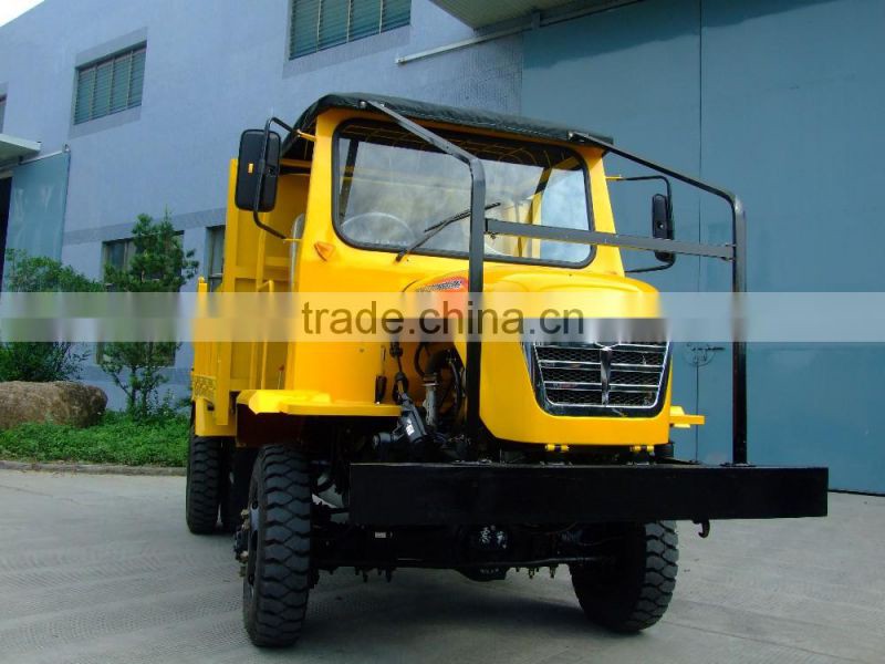 Huili 4*4 Yellow Mini Dumper Trucks Indonesia Malaysia Palm Fruit Truck