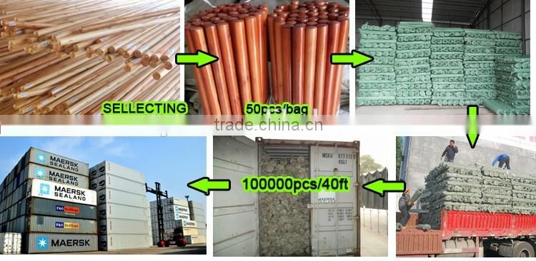 mop/dust/broom cleaning flat cut broom stick 110cm