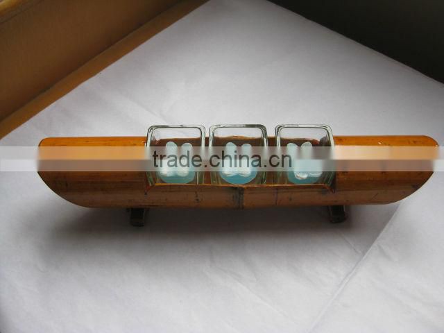 Bamboo Craft Candle Holder