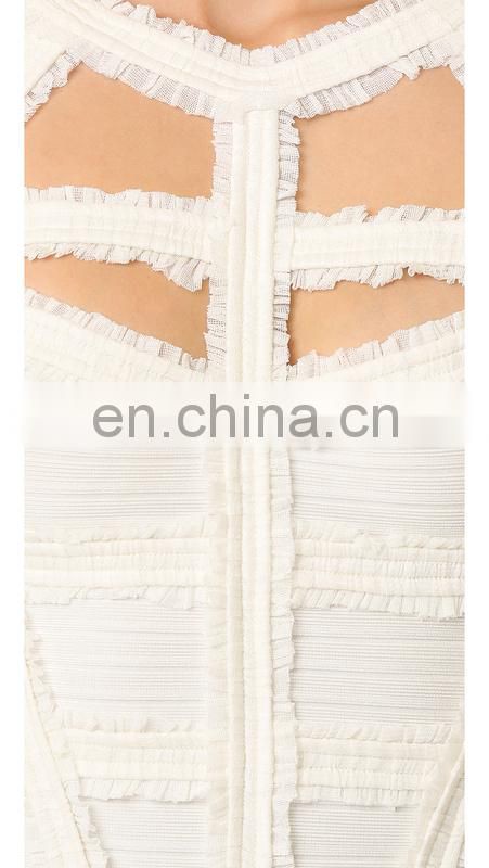 Amigo 2017 new designer sleeveless cut out sexy lace bandage dress dew check midi evening dresses for women party wear