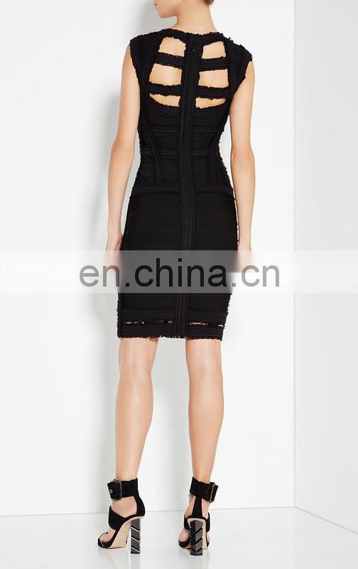 Amigo 2017 new designer sleeveless cut out sexy lace bandage dress dew check midi evening dresses for women party wear