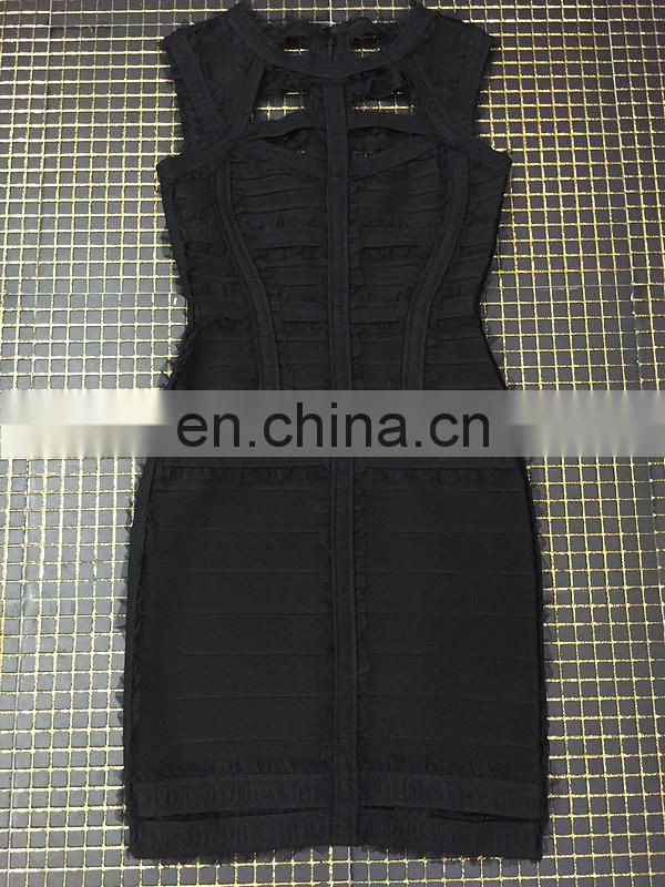 Amigo 2017 new designer sleeveless cut out sexy lace bandage dress dew check midi evening dresses for women party wear