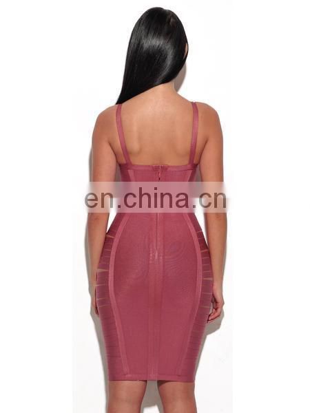 Amigo 2017 new designer purple strap Wrap chest midi sexy XXX bandage dress elegant evening dresses for women club wear