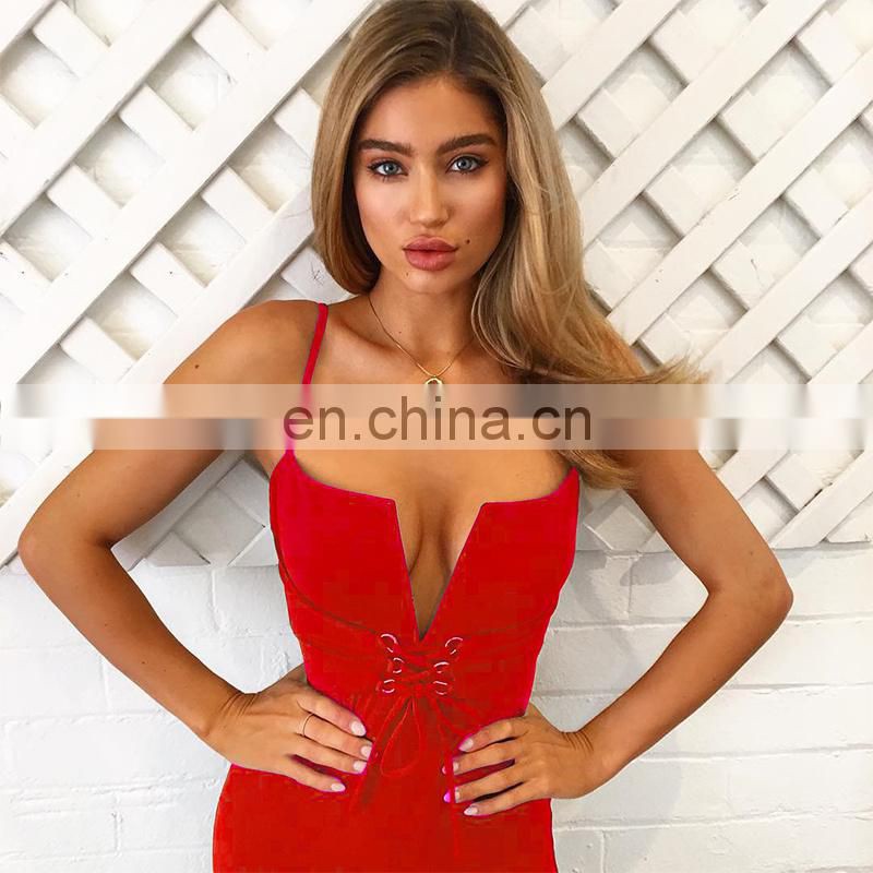 Amigo Women's Sexy Slim Fit Sleeveless Stretchy Bodycon Midi Dresses