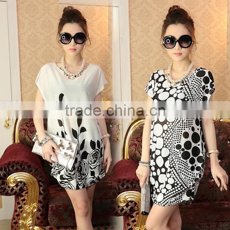 cute tops in stock cartoon printed womens stripe t shirts round neck woman clothes free size short sleeve