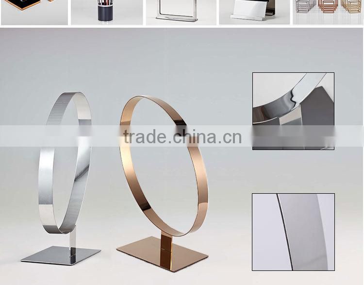 Hot Selling quality Stainless steel belt stand rack, Belt showcase, steel display props wholesales