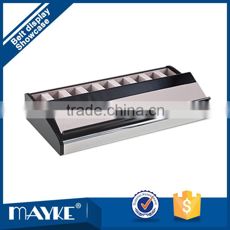 Excellent 9-Grid wooden Advetising belt display Organizer