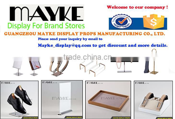 High quality 8-Grid Wooden Belt Display Property for belt advertising