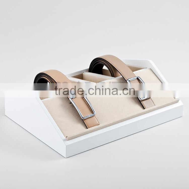 Shop-fit Unique wooden 6-Grid belt display racks