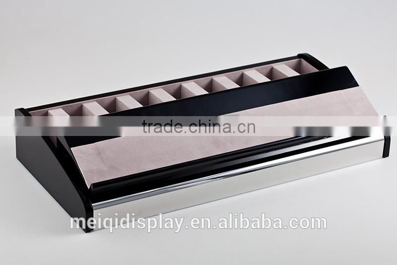 Excellent 9-Grid wooden Advetising belt display Organizer