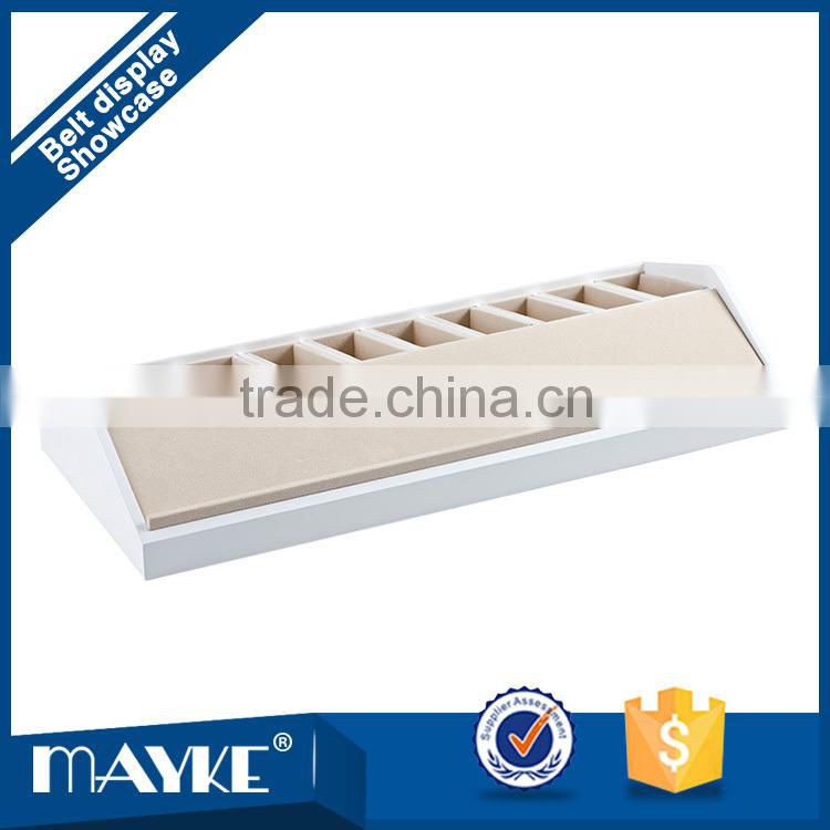 Shopfit wooden 10-Grid belt Display showcase, belt showcase, belt display