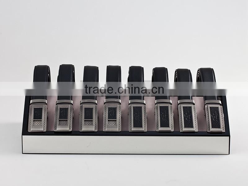 Unique wooden belt display 8-Grid display belt display stand