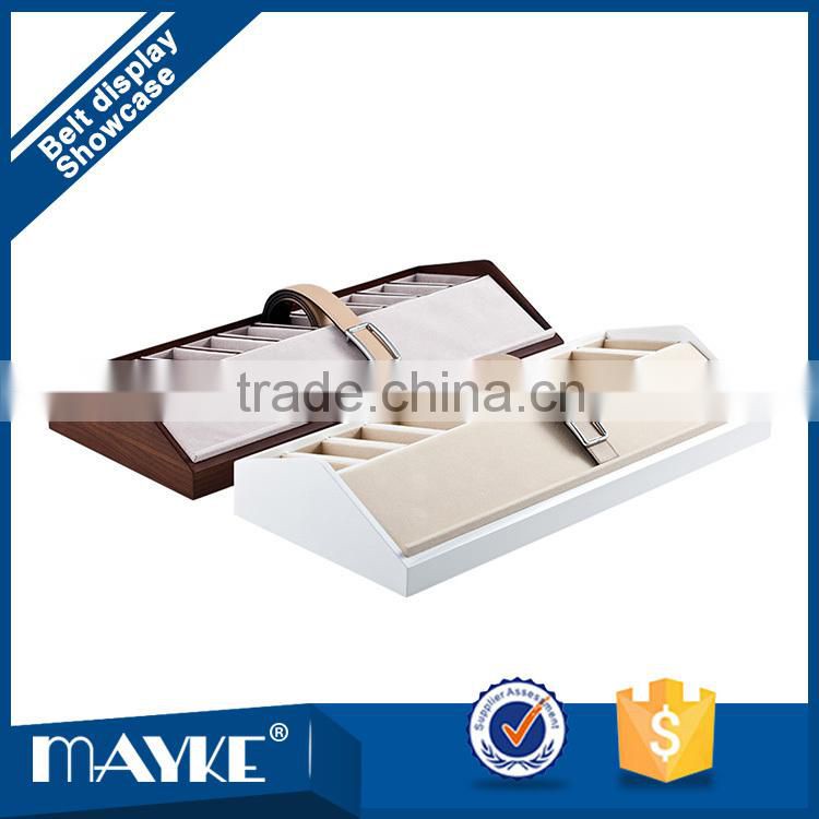 Shopfit wooden 10-Grid belt Display showcase, belt showcase, belt display