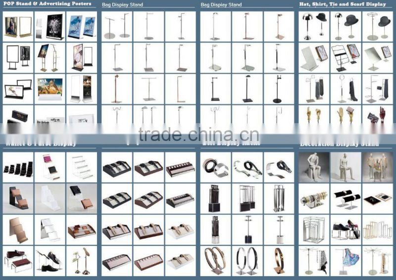 High quality 8-Grid Wooden Belt Display Property for belt advertising