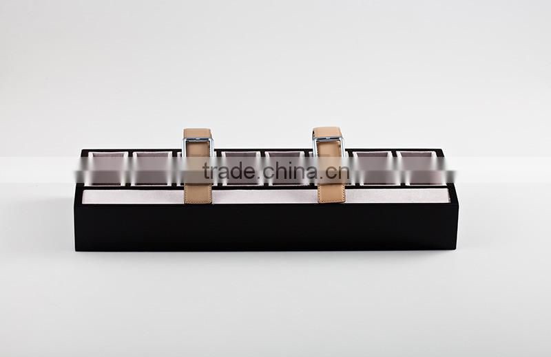 High quality 8-Grid Wooden Belt Display Property for belt advertising