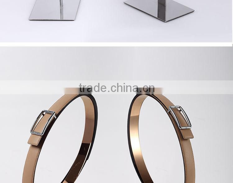 Hot Selling quality Stainless steel belt stand rack, Belt showcase, steel display props wholesales