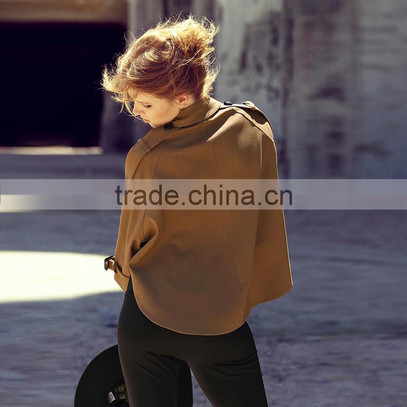 2014 new fashion winter long beige buttons elegant jacket coat super star