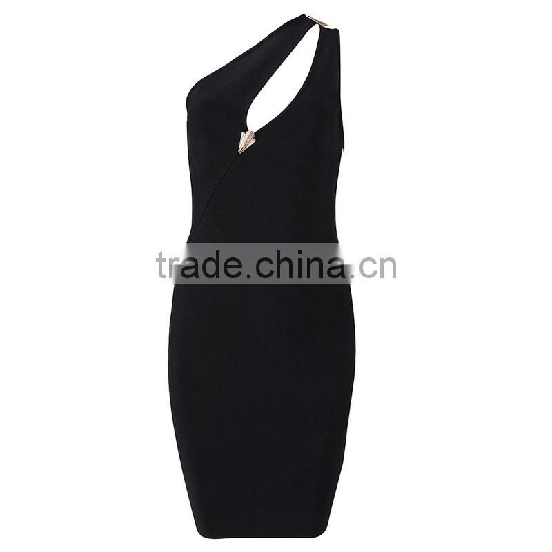 deep v-neck backless bandage dress