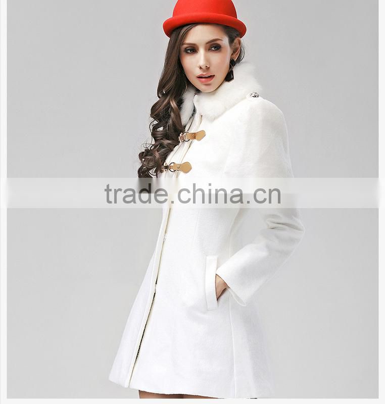 2014 new fashion winter blue elegant winter coat factory price