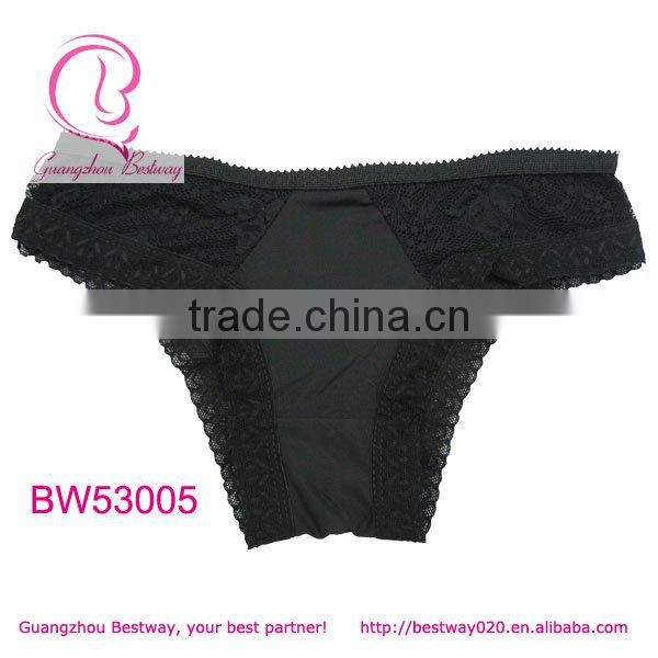 Girl sexy black panty