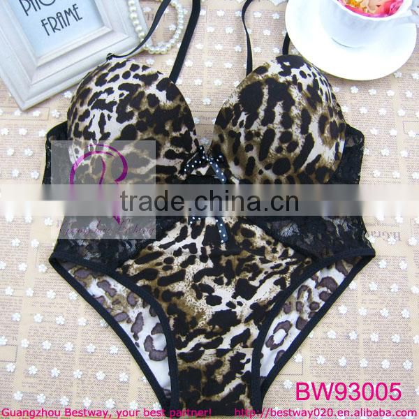 About 1 USD hot sex bra images sexy bra and panty new design for wholesale women sexy leopard bra underwear