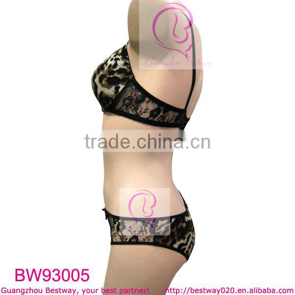 About 1 USD hot sex bra images sexy bra and panty new design for wholesale women sexy leopard bra underwear
