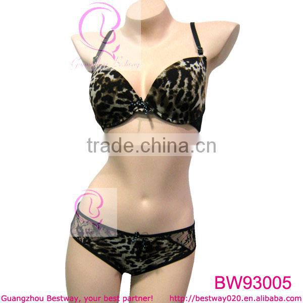 About 1 USD hot sex bra images sexy bra and panty new design for wholesale women sexy leopard bra underwear