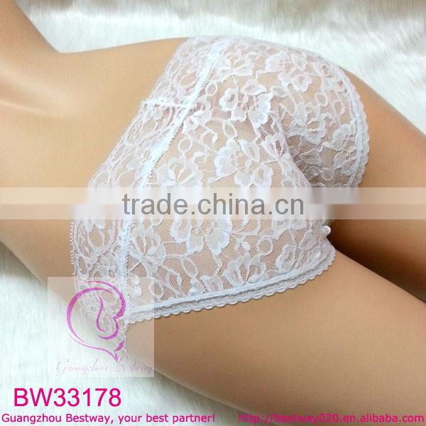 Female sexy transparent sheer lace panties