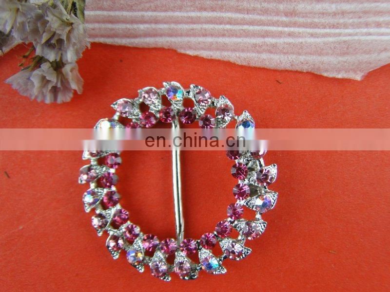 Bailange wedding chair sash buckle round rhinestone diamond buckle