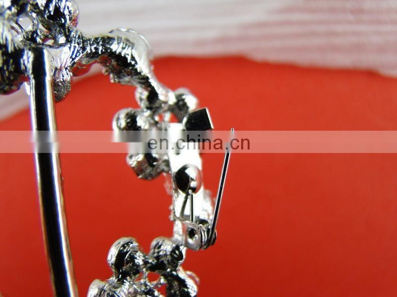 Bailange wholesale round sparkle rhinestone crystal buckle slider