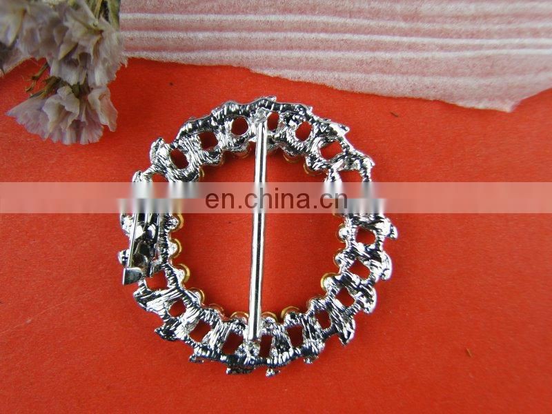 Bailange wedding chair sash buckle round rhinestone diamond buckle