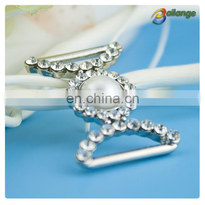 mini pearl rhinestone buckles